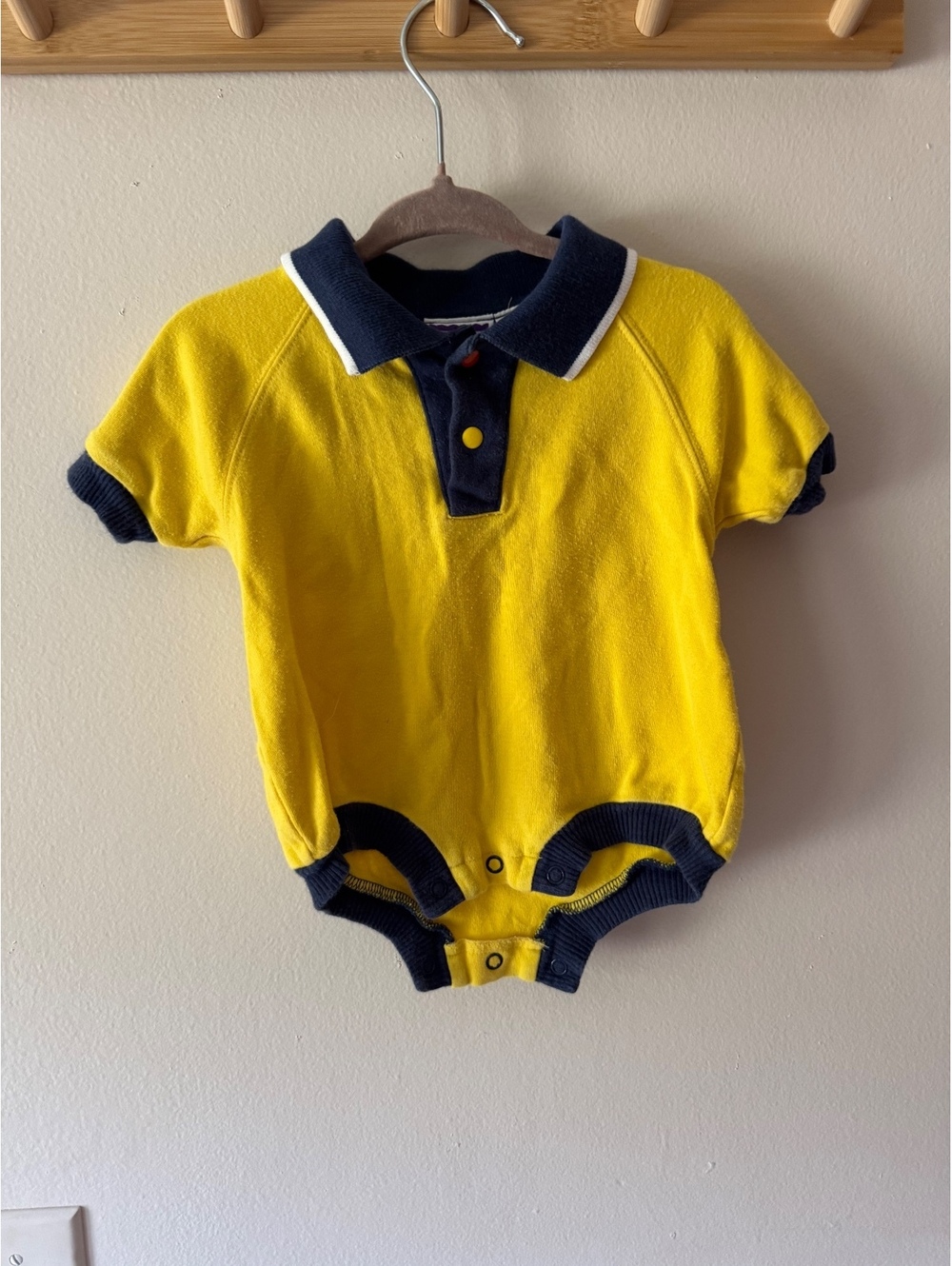 Rainbow tag Circo 6 month Yellow Onesie